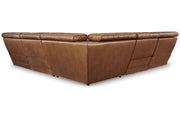 Temmpton Chocolate 5 - Piece Power Reclining Sectional - Gate FurniturePower Reclining Sectional