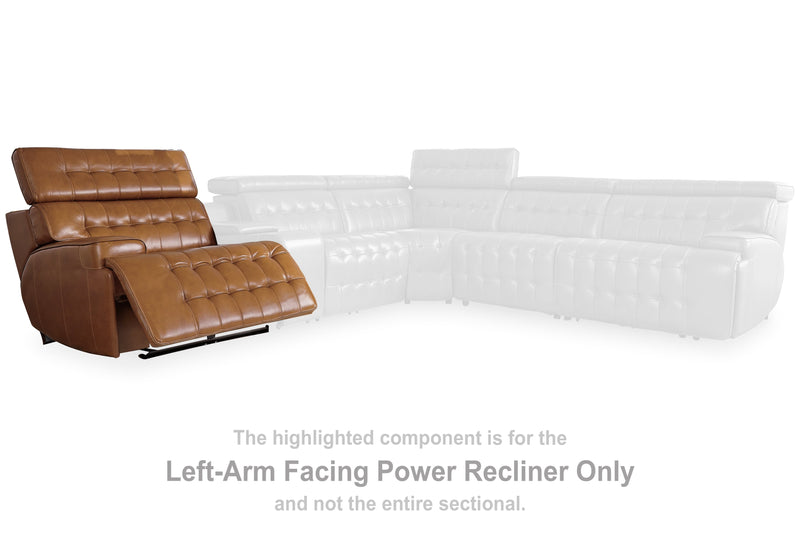 Temmpton Chocolate Left-Arm Facing Power Recliner - U9270858