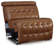 Temmpton Chocolate Power Armless Recliner - U9270831