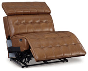 Temmpton Chocolate Power Armless Recliner - U9270831