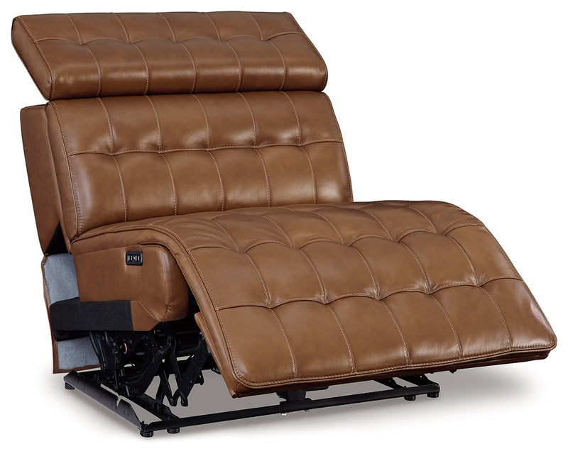 Temmpton Chocolate Power Armless Recliner - U9270831