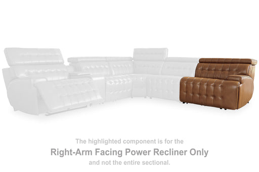 Temmpton Chocolate Right-Arm Facing Power Recliner - U9270862