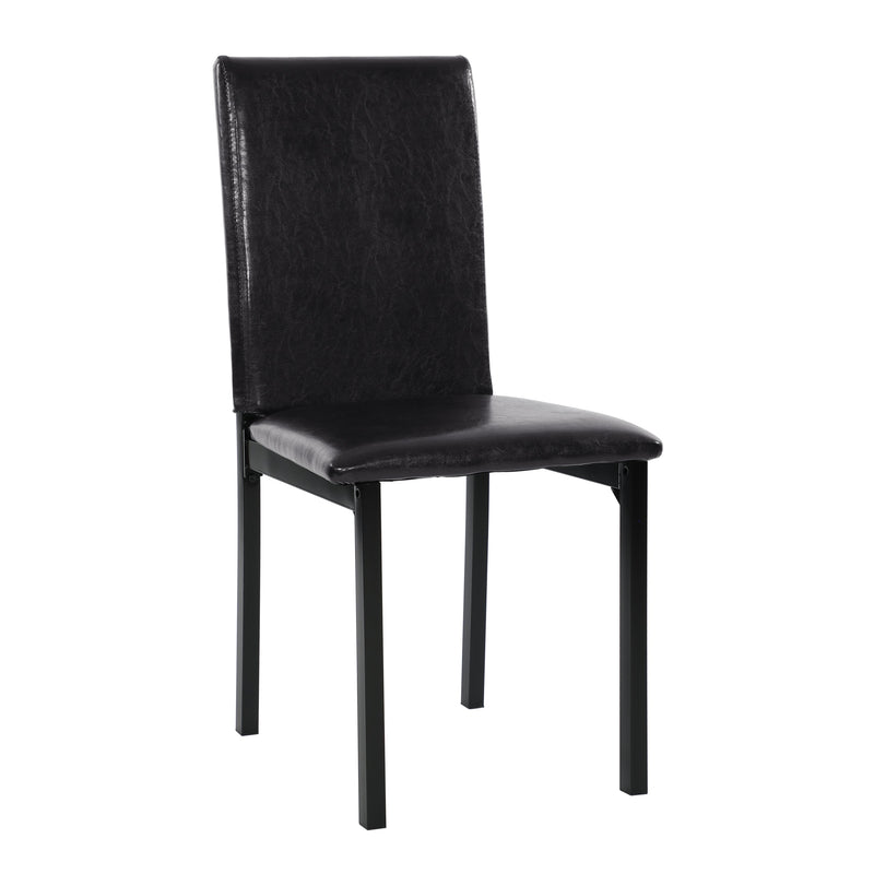 Tempe Brown/Black Marble - Top Dining Set - Gate FurnitureDining Room Set