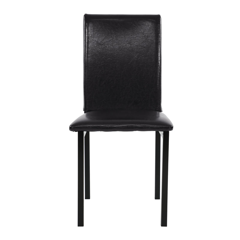 Tempe Brown/Black Marble - Top Dining Set - Gate FurnitureDining Room Set
