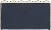 Tempo Velvet Upholstered King Bed in Cream - TempoCream-K
