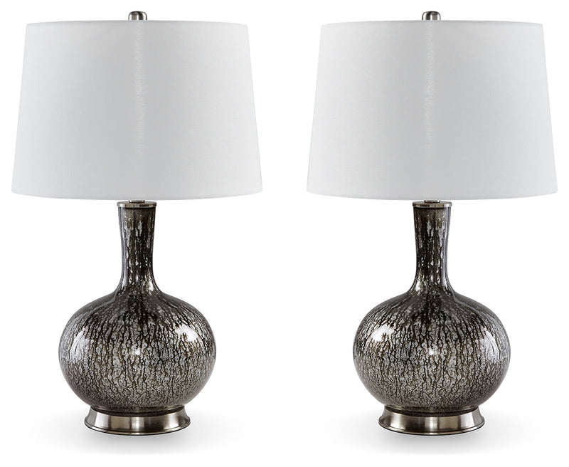 Tenslow 2-Piece Table Lamp Set in Antique Black - PKG015584