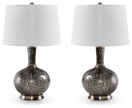Tenslow 2-Piece Table Lamp Set in Antique Black - PKG015584