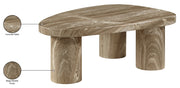 Teramo Concrete Indoor/Outdoor Coffee Table in Beige - 99090Beige-CT13