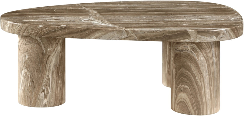 Teramo Concrete Indoor/Outdoor Coffee Table in Beige - 99090Beige-CT13