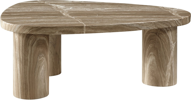 Teramo Concrete Indoor/Outdoor Coffee Table in Beige - 99090Beige-CT15