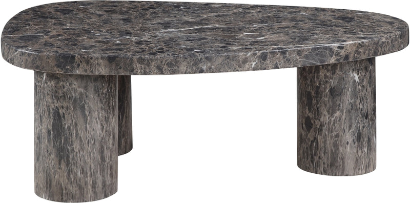 Teramo Concrete Indoor/Outdoor Coffee Table in Brown - 99090Brown-CT13