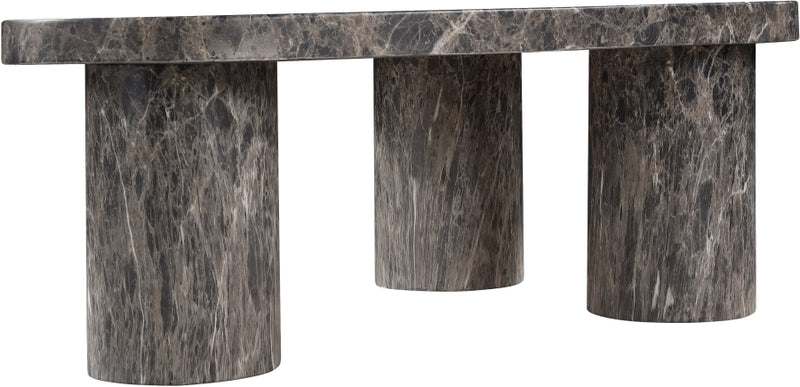 Teramo Concrete Indoor/Outdoor Coffee Table in Brown - 99090Brown-CT13