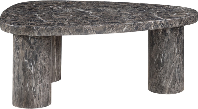 Teramo Concrete Indoor/Outdoor Coffee Table in Brown - 99090Brown-CT15