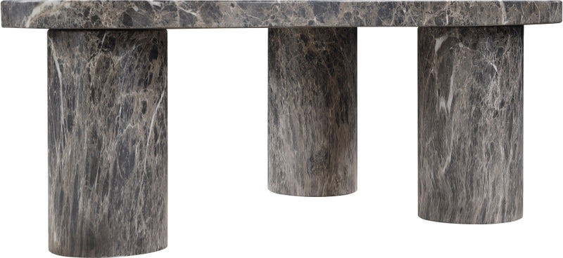 Teramo Concrete Indoor/Outdoor Coffee Table in Brown - 99090Brown-CT15