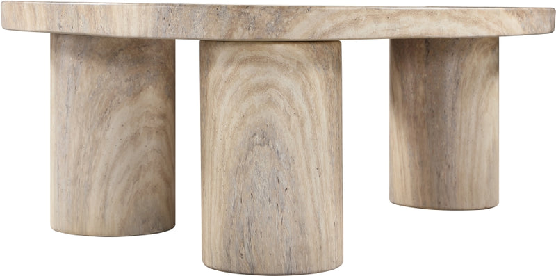 Teramo Concrete Indoor/Outdoor Coffee Table in Travertine - 99090Travertine-CT13