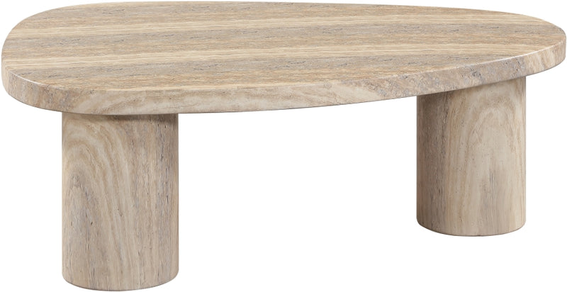 Teramo Concrete Indoor/Outdoor Coffee Table in Travertine - 99090Travertine-CT13