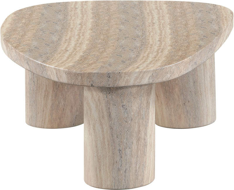 Teramo Concrete Indoor/Outdoor Coffee Table in Travertine - 99090Travertine-CT13