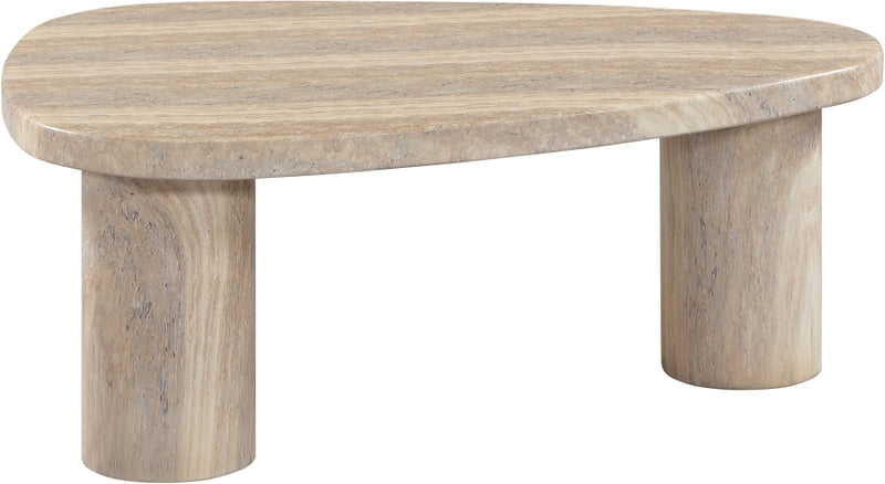 Teramo Concrete Indoor/Outdoor Coffee Table in Travertine - 99090Travertine-CT15