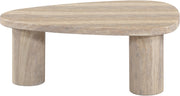 Teramo Concrete Indoor/Outdoor Coffee Table in Travertine - 99090Travertine-CT15