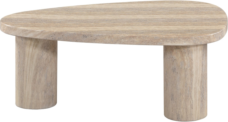 Teramo Concrete Indoor/Outdoor Coffee Table in Travertine - 99090Travertine-CT15