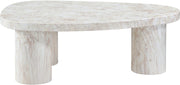 Teramo Concrete Indoor/Outdoor Coffee Table in White - 99090White-CT13