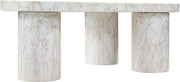 Teramo Concrete Indoor/Outdoor Coffee Table in White - 99090White-CT13