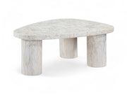 Teramo Concrete Indoor/Outdoor Coffee Table in White - 99090White-CT15