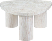 Teramo Concrete Indoor/Outdoor Coffee Table in White - 99090White-CT15