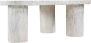 Teramo Concrete Indoor/Outdoor Coffee Table in White - 99090White-CT15