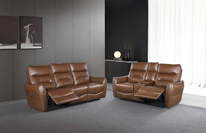 Terentius Caramel Brown Power Recliner - FM69006BR-CH-PM