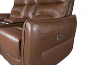 Terentius Caramel Brown Power Recliner - FM69006BR-CH-PM