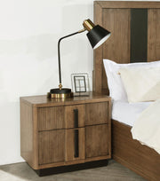 Terrace 2-drawer Nightstand Bedside Table Ash Brown - 224902