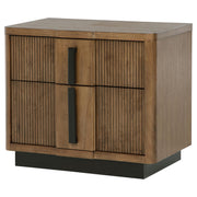 Terrace 2-drawer Nightstand Bedside Table Ash Brown - 224902