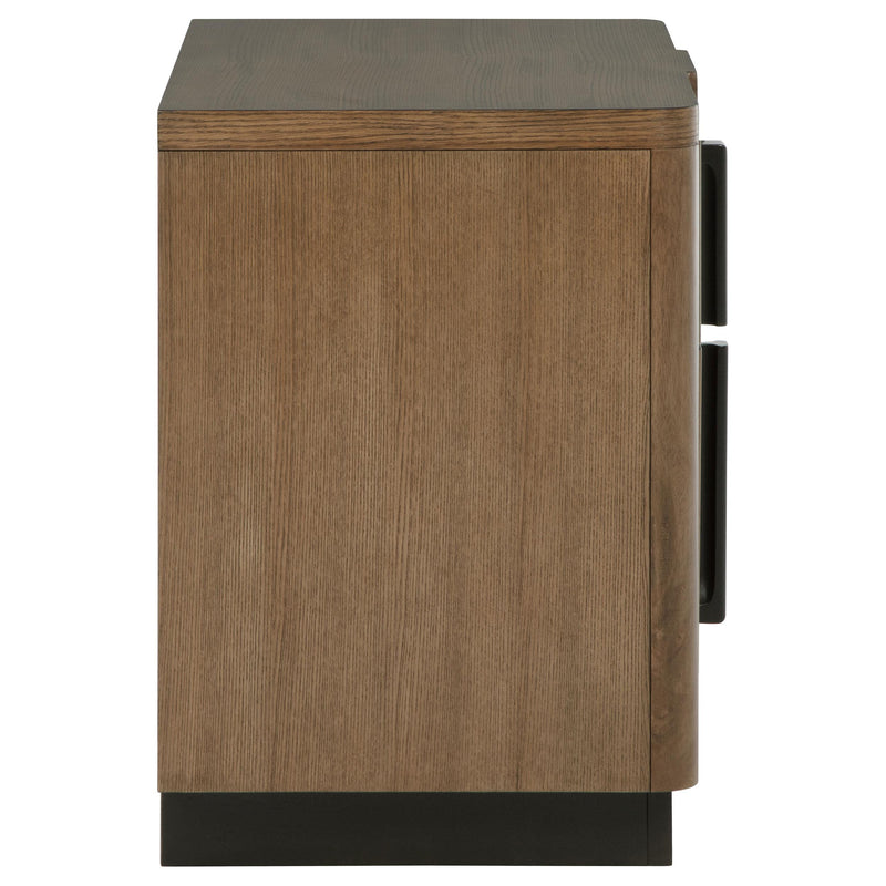 Terrace 2-drawer Nightstand Bedside Table Ash Brown - 224902