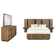 Terrace 5-piece Eastern King Panel Bedroom Set Ash Brown - 224900KE-S5P