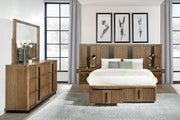 Terrace 5-piece Queen Panel Bedroom Set Ash Brown - 224900Q-S5P