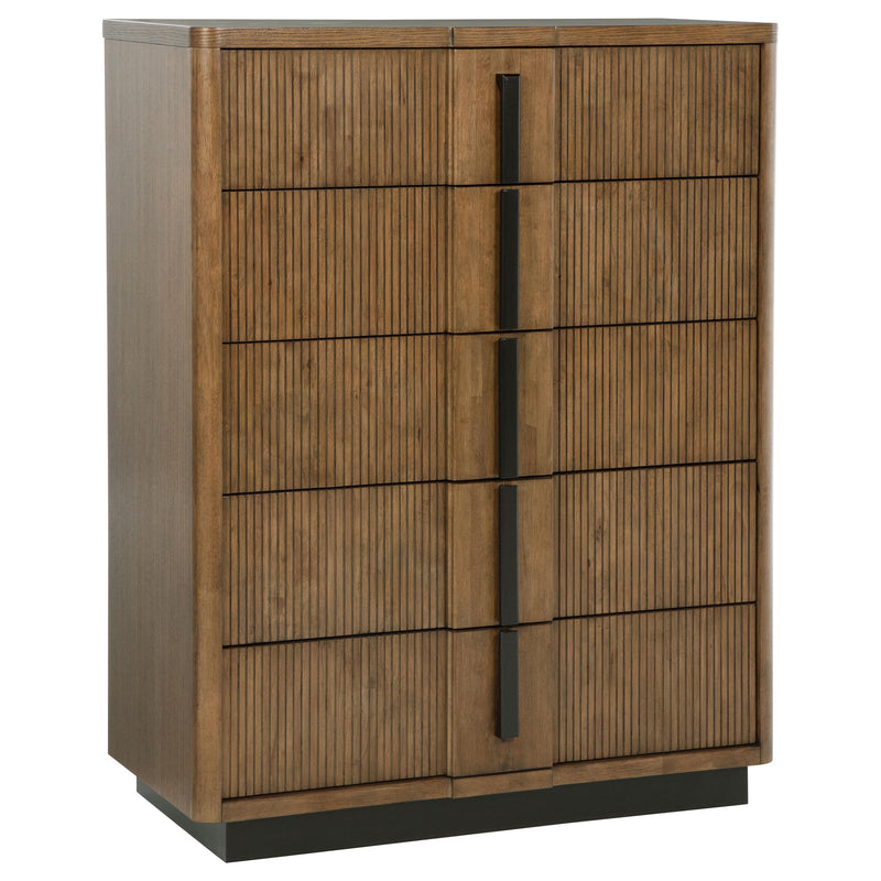 Terrace 6-piece Eastern King Panel Bedroom Set Ash Brown - 224900KE-S6P