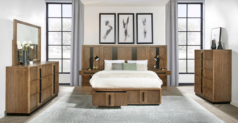 Terrace 6-piece Queen Panel Bedroom Set Ash Brown - 224900Q-S6P