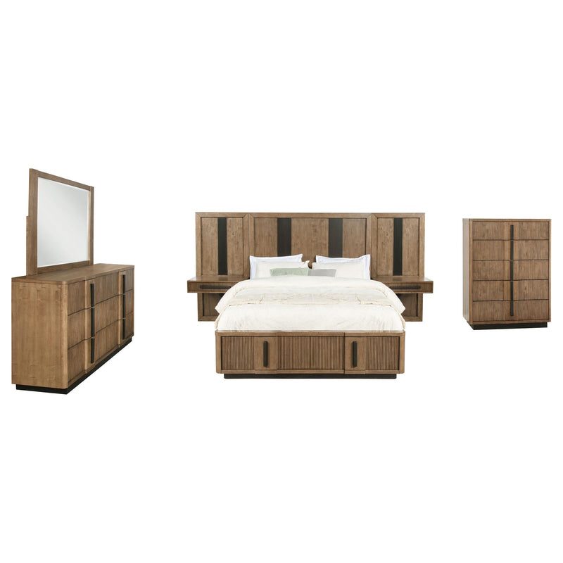 Terrace 6-piece Queen Panel Bedroom Set Ash Brown - 224900Q-S6P