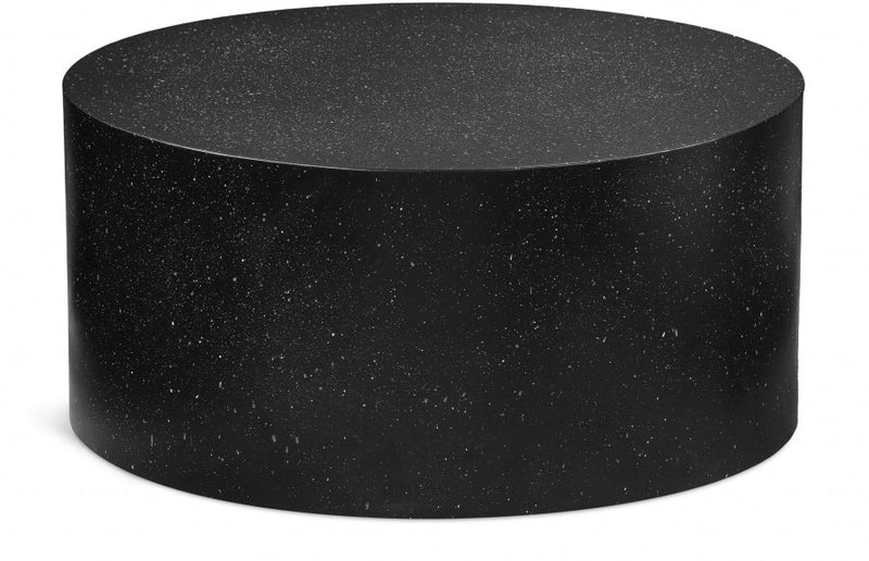 Terrazzo Terrazzo Pattern Iron Coffee Table in Black - 237Black-C