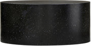 Terrazzo Terrazzo Pattern Iron Coffee Table in Black - 237Black-C