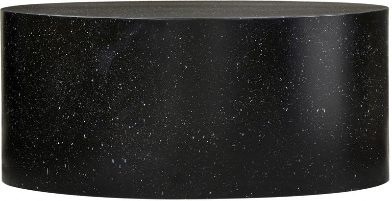 Terrazzo Terrazzo Pattern Iron Coffee Table in Black - 237Black-C