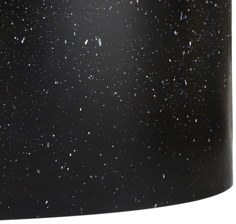 Terrazzo Terrazzo Pattern Iron Coffee Table in Black - 237Black-C