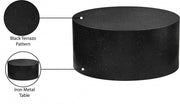 Terrazzo Terrazzo Pattern Iron Coffee Table in Black - 237Black-C