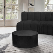 Terrazzo Terrazzo Pattern Iron Coffee Table in Black - 237Black-C