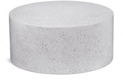 Terrazzo Terrazzo Pattern Iron Coffee Table in White - 237White-C