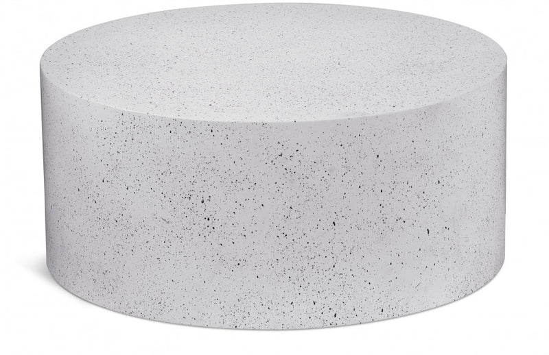 Terrazzo Terrazzo Pattern Iron Coffee Table in White - 237White-C