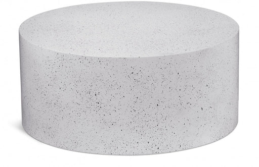 Terrazzo Terrazzo Pattern Iron Coffee Table in White - 237White-C