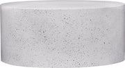 Terrazzo Terrazzo Pattern Iron Coffee Table in White - 237White-C