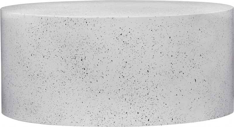 Terrazzo Terrazzo Pattern Iron Coffee Table in White - 237White-C